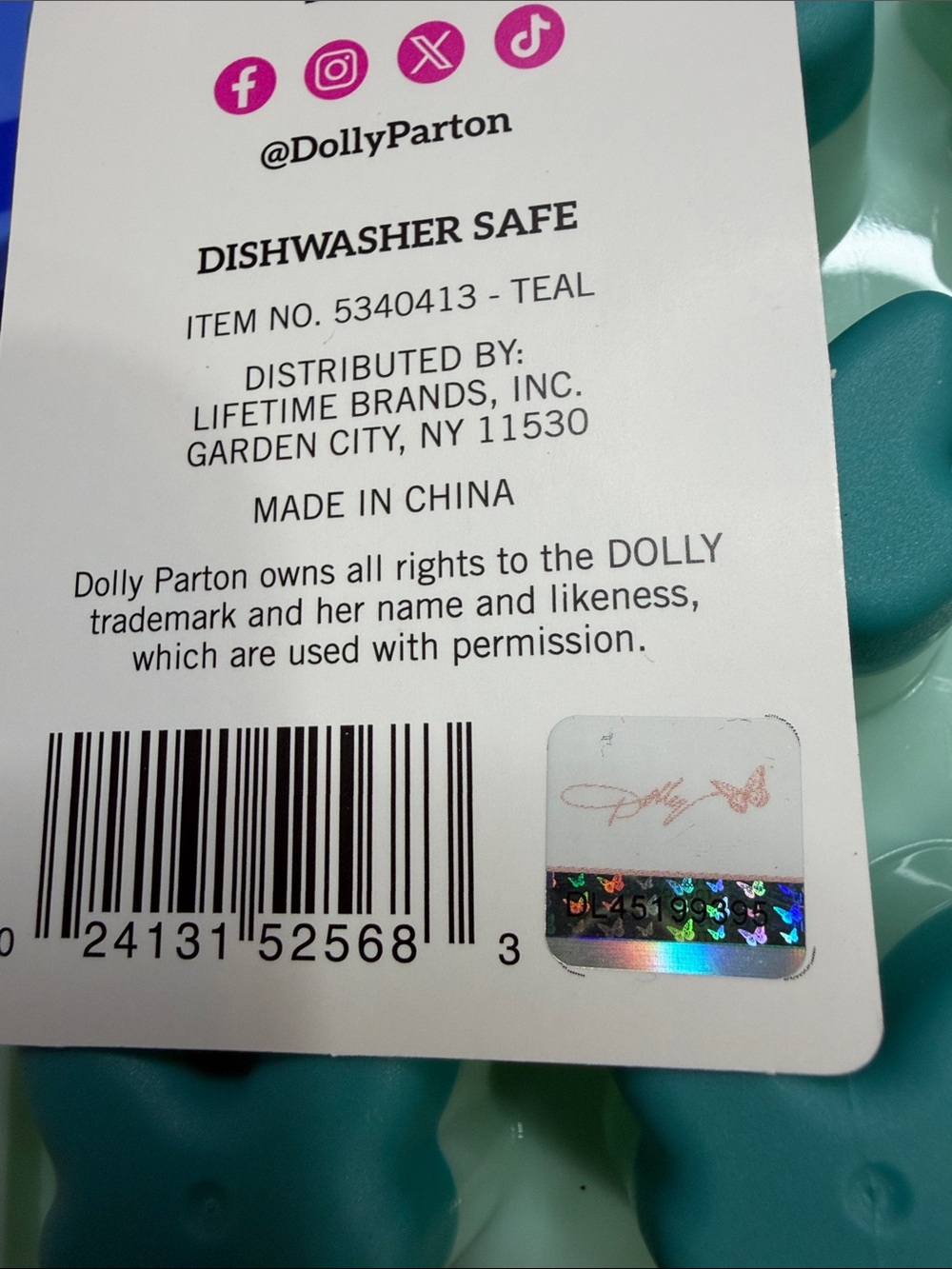 Dolly Parton Butterfly Ice Trays - Picture 5 of 5